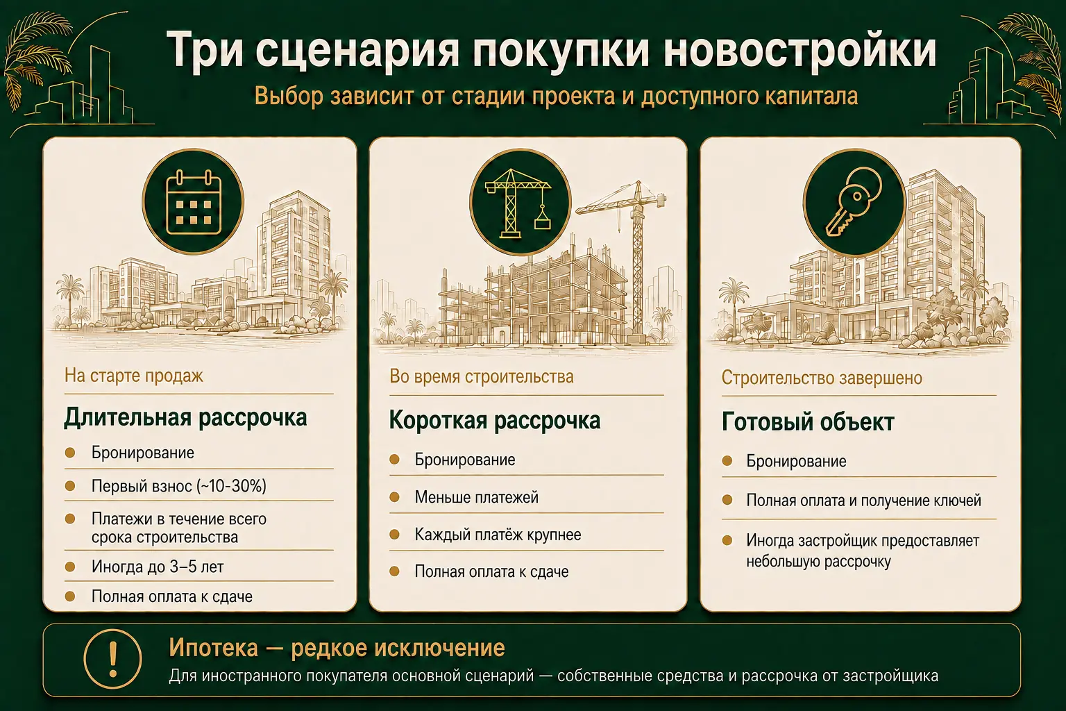 Три сценария покупки новостройки иностранцем в Таиланде